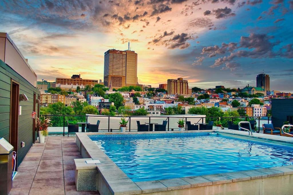 Panorama Penthouse- Piscine, Gym Et Vue Sur * Quebec City